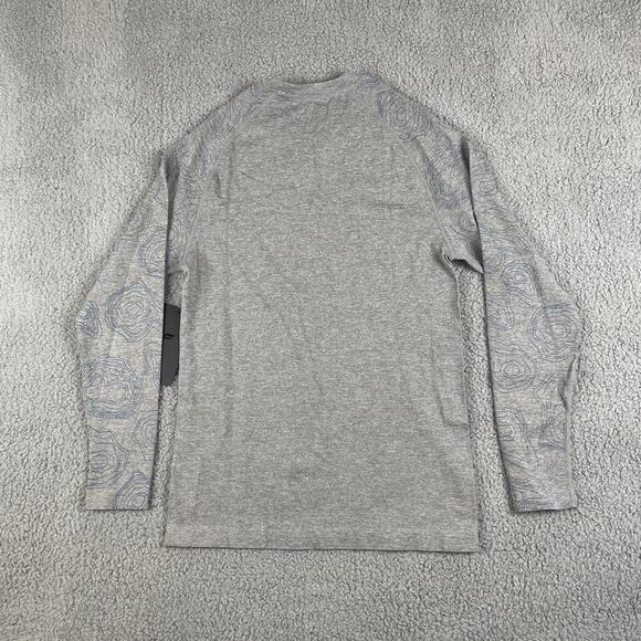 Fabletics Men's X-Small Gray Nylon Polyester The Training Day Long Sleeve Tee - Picture 10 of 10